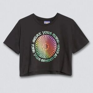 Coney Island Picnic Relax Your Mind Crop Top - size M